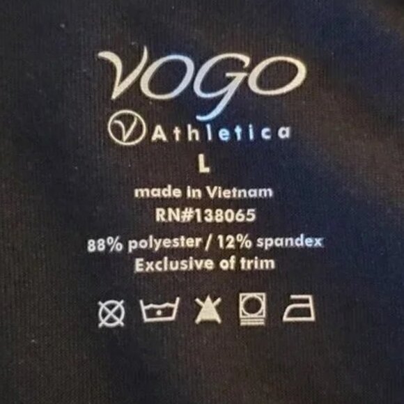 Vogo Athletica Gray Activewear Leggings SZ L - Picture 4 of 7